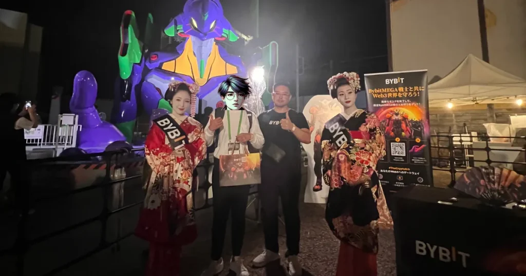 Bybitのリアルで開催しているイベントに参加し、Bybitの利用者の評判・口コミをインタビュー